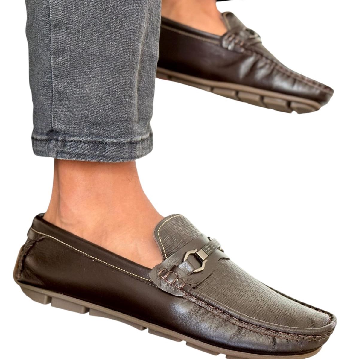 EVEGONZ - Mocasines para Hombre Color Marron