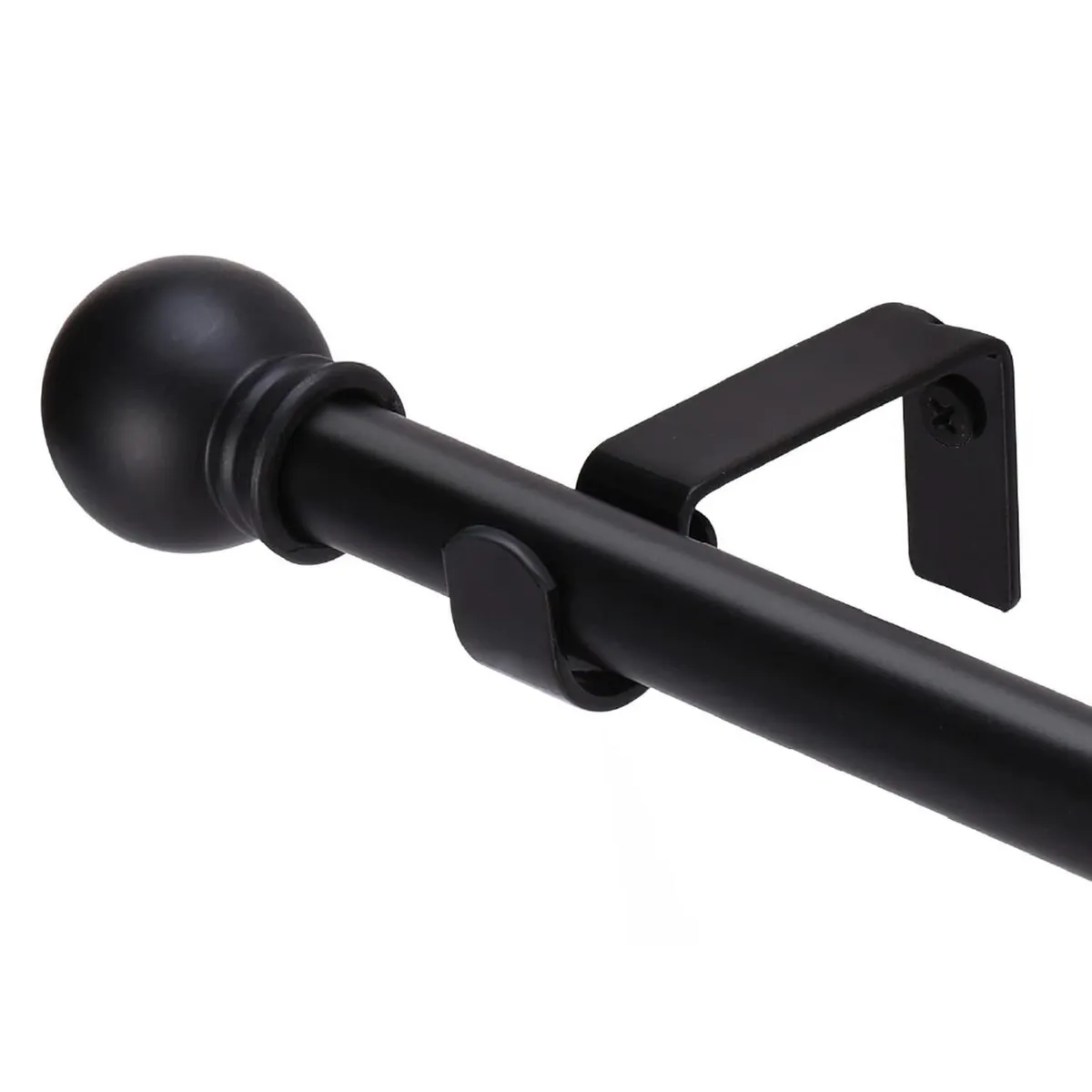 CASATUA - Barra Tubo Cortina Casatua Hasta 14kg Largo Ajustable - Negro