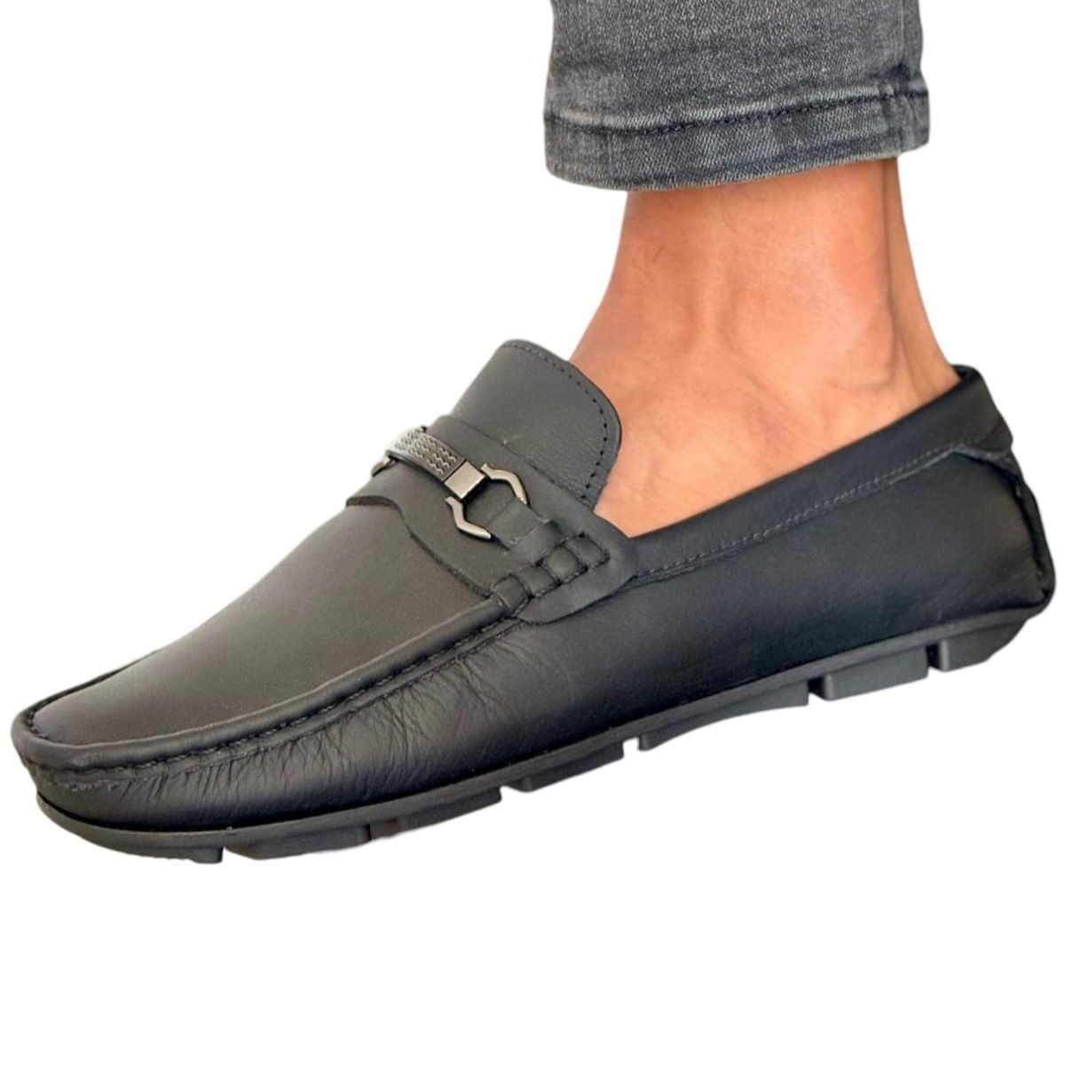 EVEGONZ - Mocasines para Hombre Color Negro