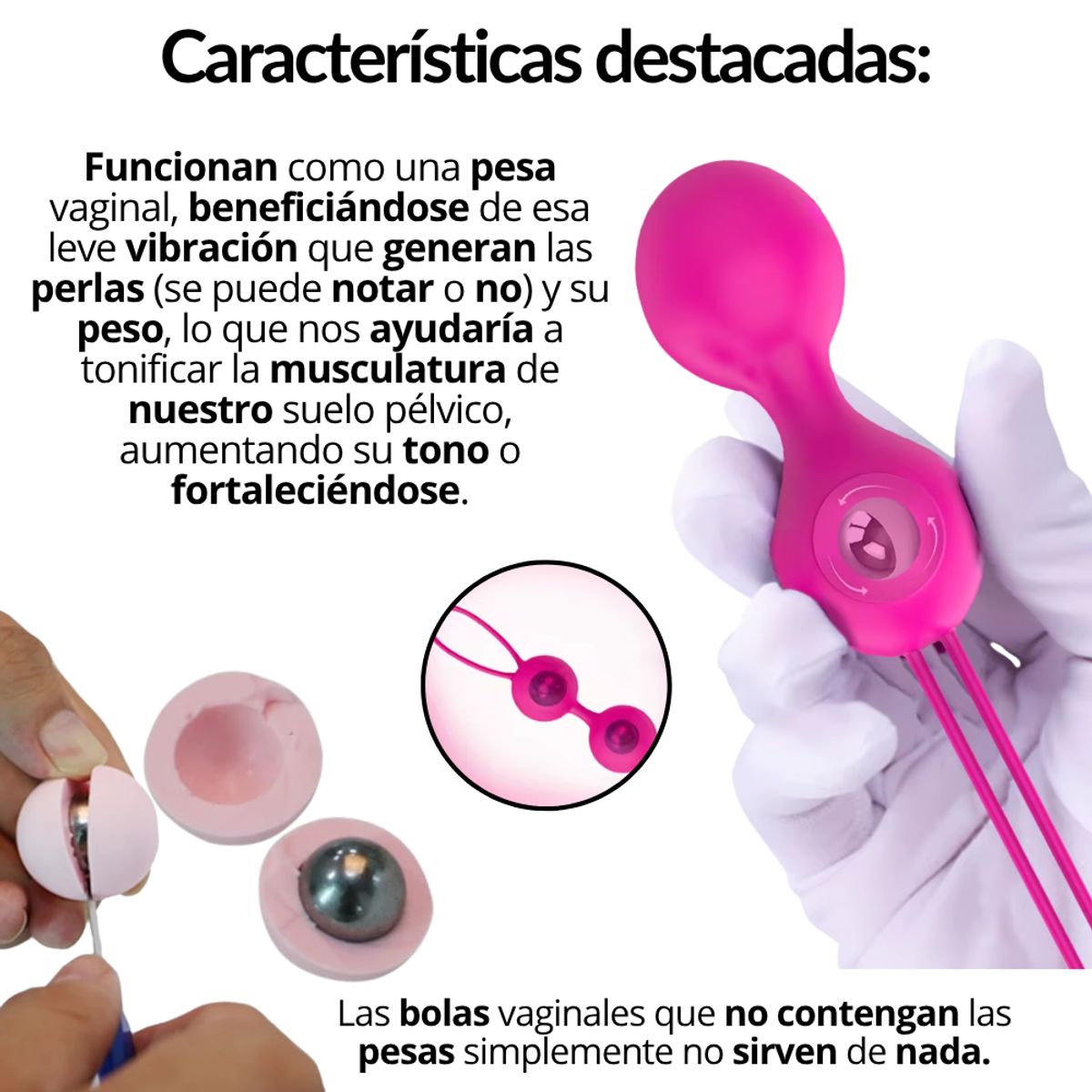 GENERICO - Bolas Vaginales Kegel Bolas Chinas Vibrador Consolador Dildo
