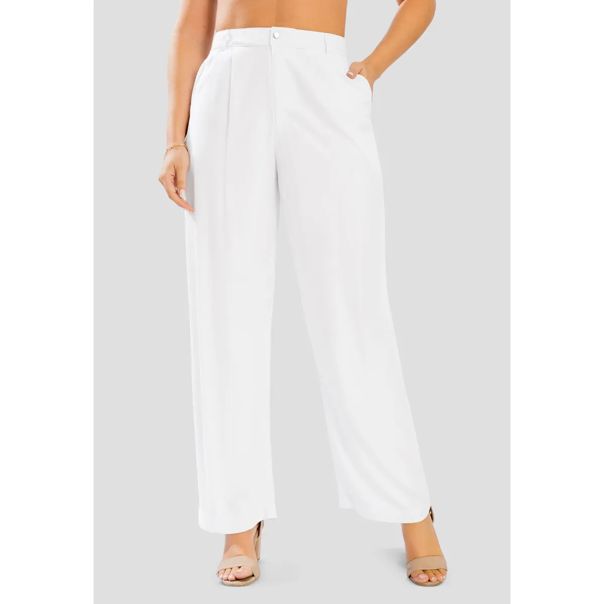 MARKETING PERSONAL - Pantalón Mujer Blanco Mp 114107