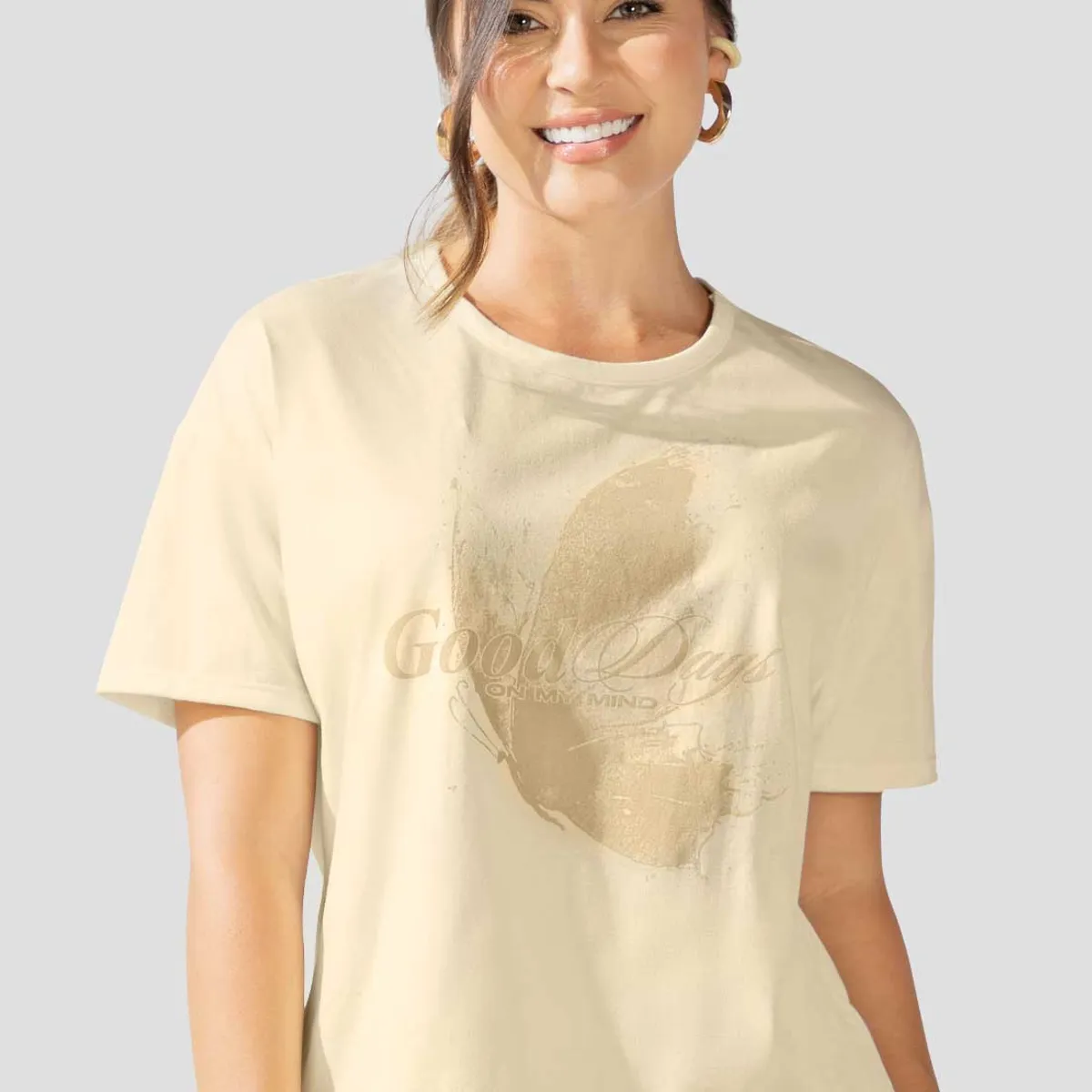 ATYPICAL - Camiseta Mujer Crema Atypical 114039