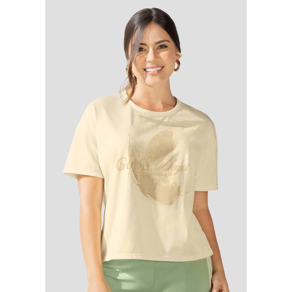 ATYPICAL - Camiseta Mujer Crema Atypical 114039