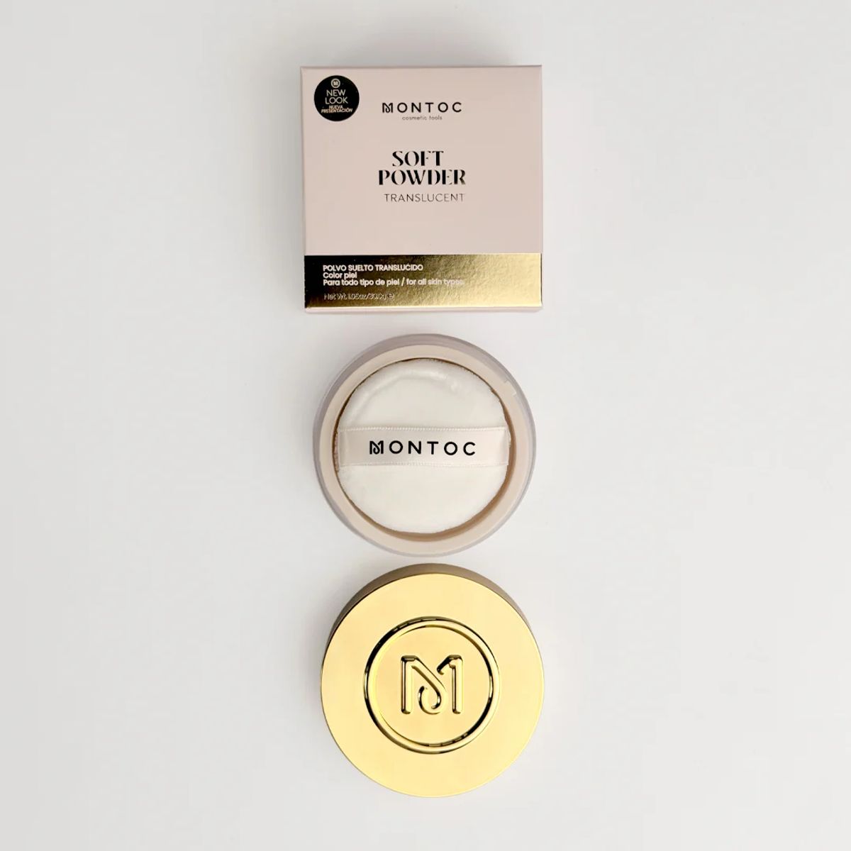 MONTOC MAKEUP - Polvo suelto traslucido soft powder 30g Nueva presentacion montoc