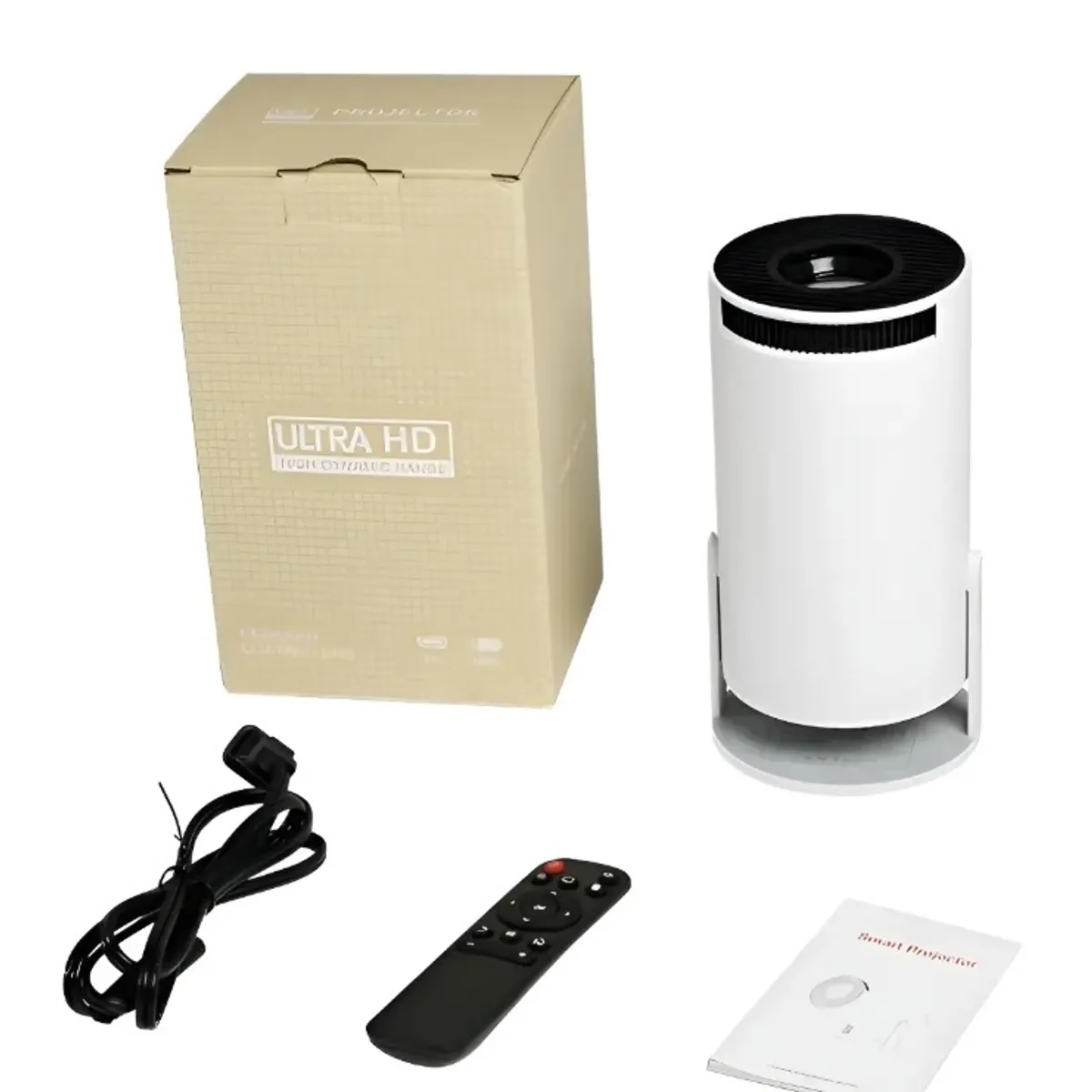 GENERICO - Mini Proyector Zhymtech Hy300 Android 4k Hdmi Wifi Led Portátil Blanco