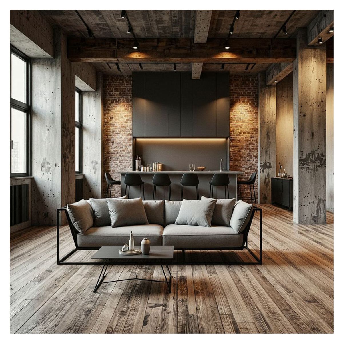 GENERICO - Sofá Brux 195Cm X 95Cm En Tela antifluido  y Metal