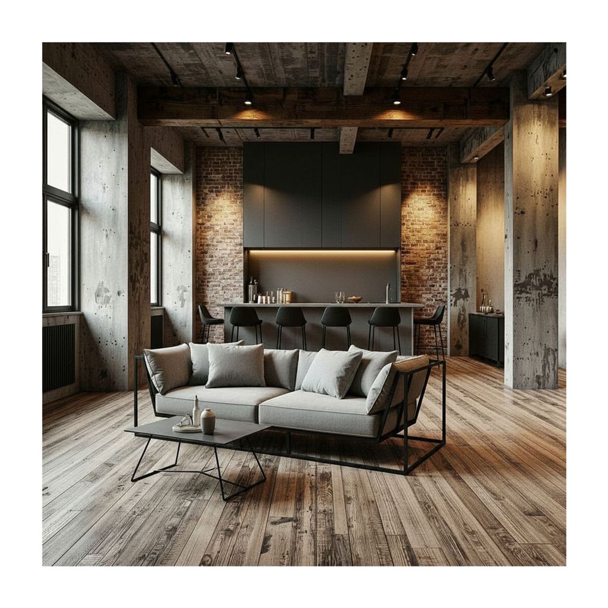 GENERICO - Sofá Brux 195Cm X 95Cm En Tela antifluido  y Metal