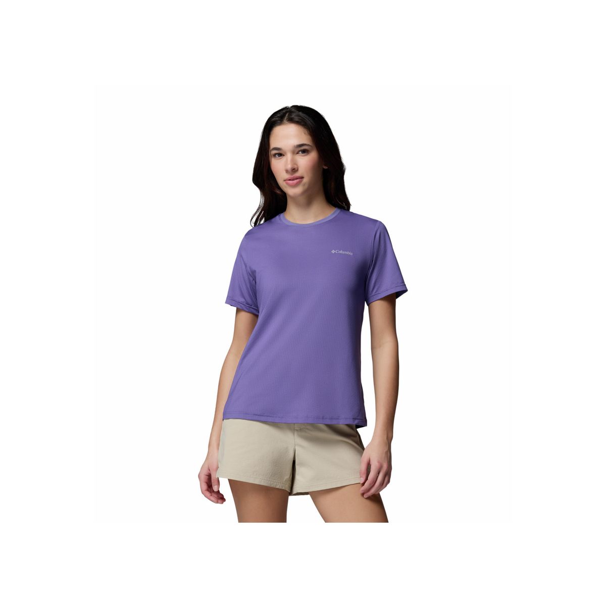 COLUMBIA - Camiseta Mujer Columbia WILD SPRINGS SS Morado COLUMBIA