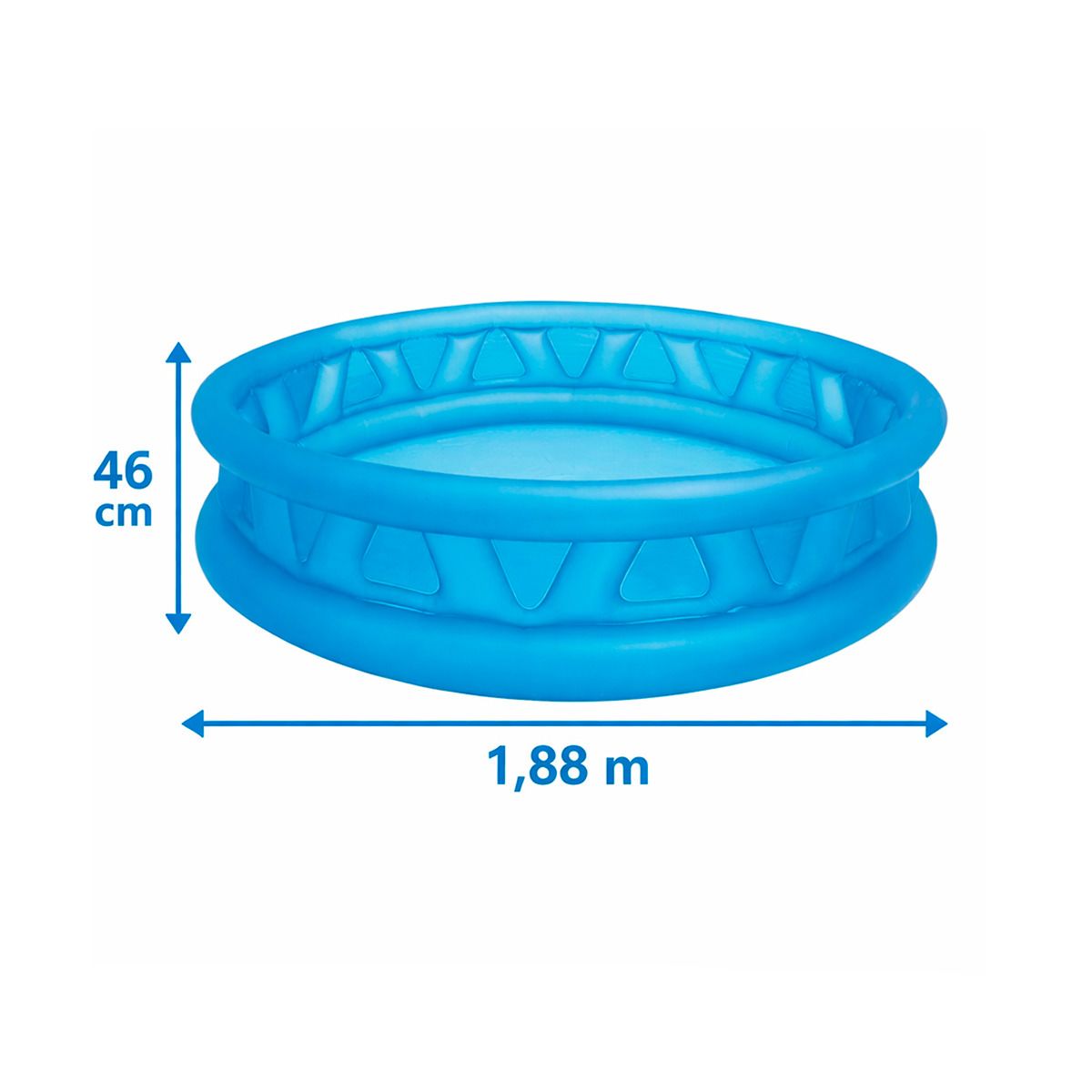 COMPRALOENCASA COM - Piscina Inflable Bordes Suaves 180x46cm Redonda Infantil 58431