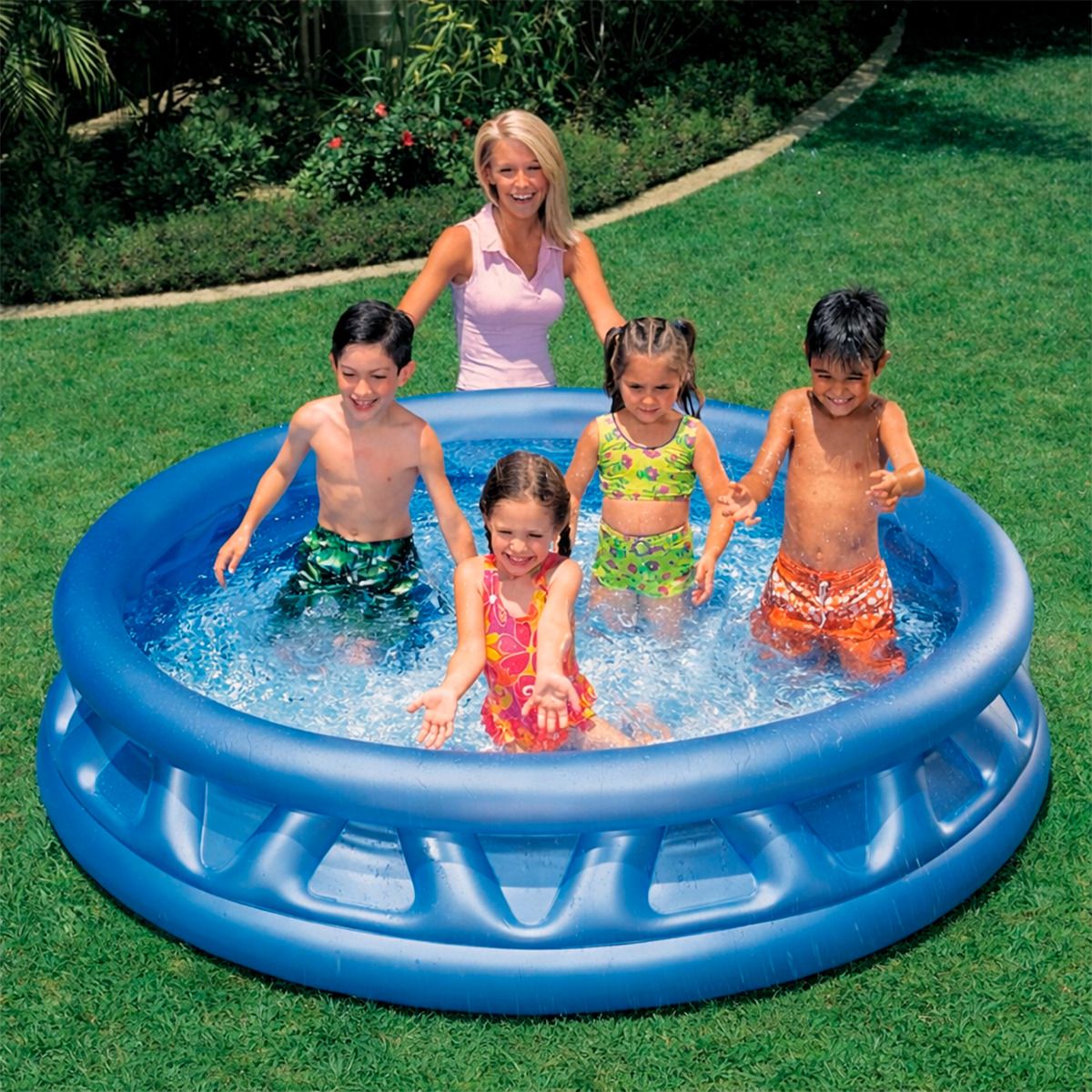 COMPRALOENCASA COM - Piscina Inflable Bordes Suaves 180x46cm Redonda Infantil 58431