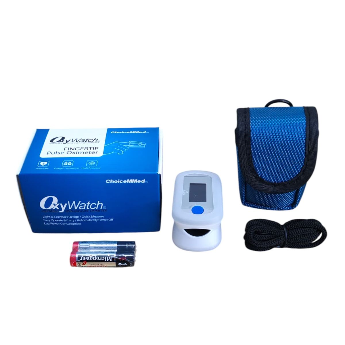 CHOICEMMED - Pulsoximetro choicemmed oxiwatch con curva Blanco md300c2