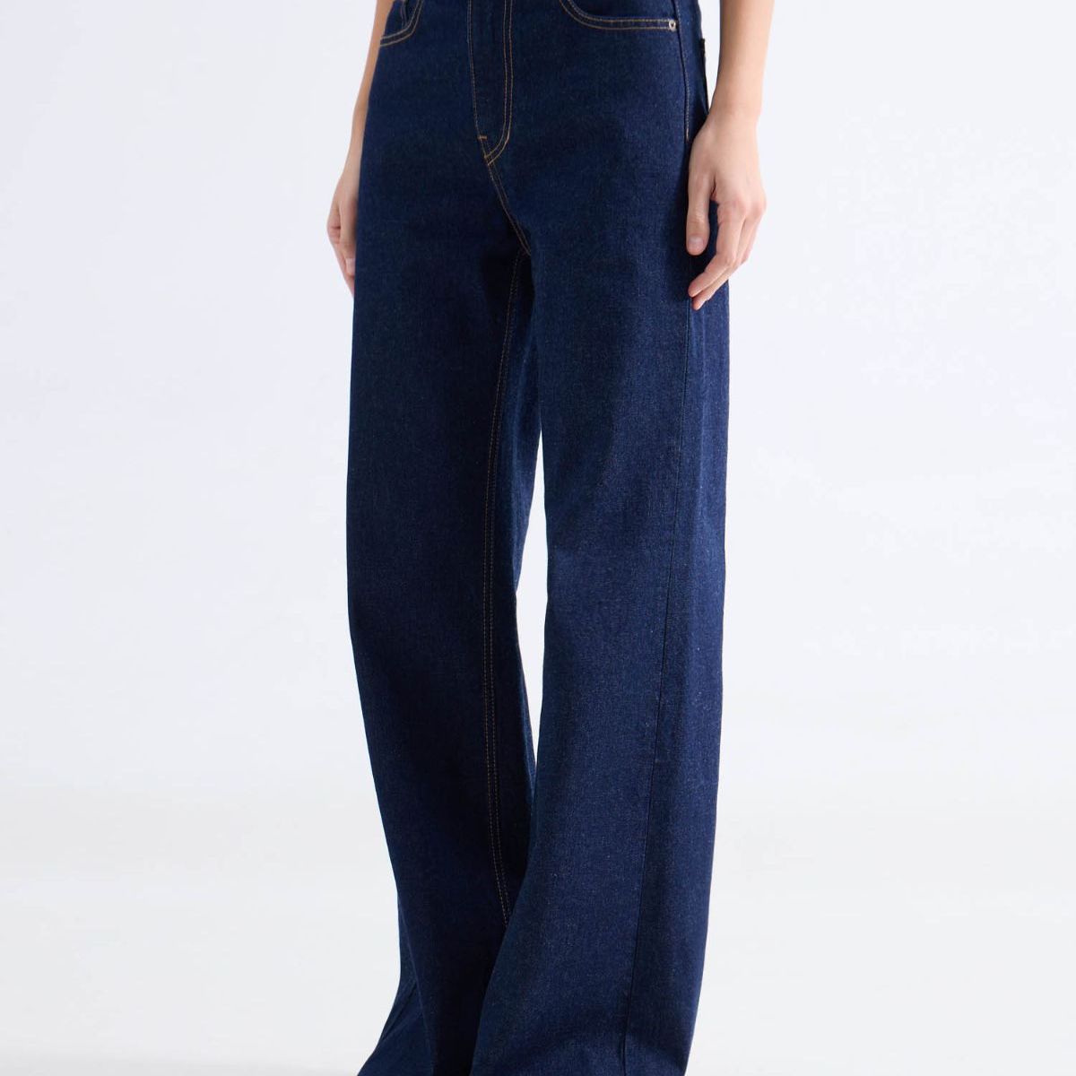 SEVEN SEVEN - Jean Wide Leg Tono Oscuro  Para Mujer Azul Seven Seven