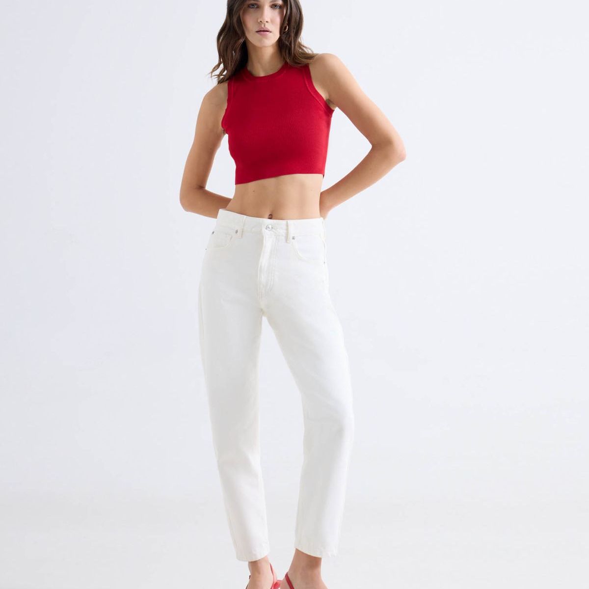 SEVEN SEVEN - Jean  Para Mujer Mom Color Blanco Marca Seven Seven #28167407