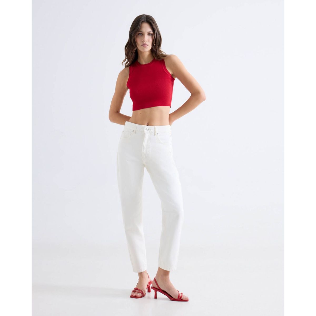 SEVEN SEVEN - Jean  Para Mujer Mom Color Blanco Marca Seven Seven #28167407