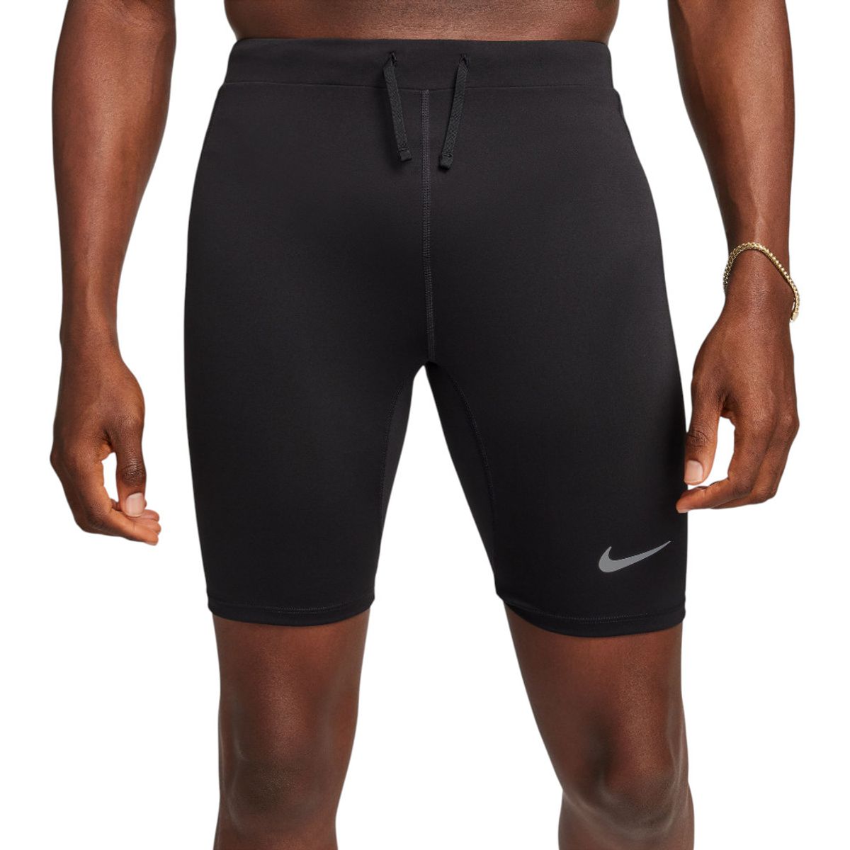 NIKE - Pantaloneta Lycra Nike Fast Bf Half Tight Hombre-Negro