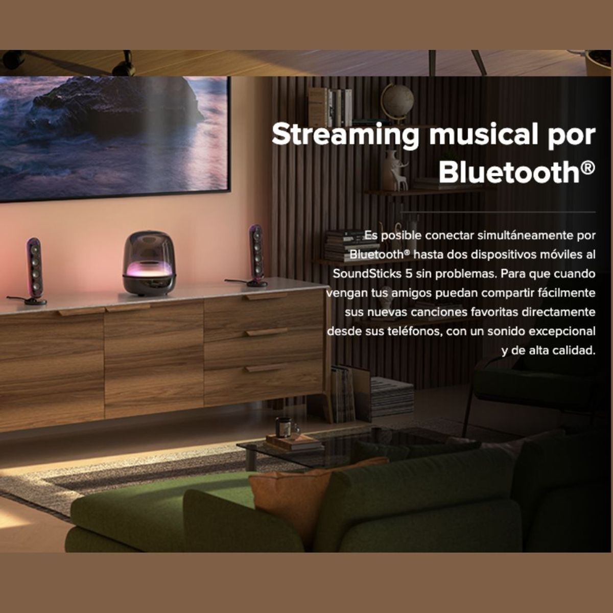 HARMAN KARDON - Parlante Harman Kardon SoundSticks 5 Bluetooth Diseño Premium 140W