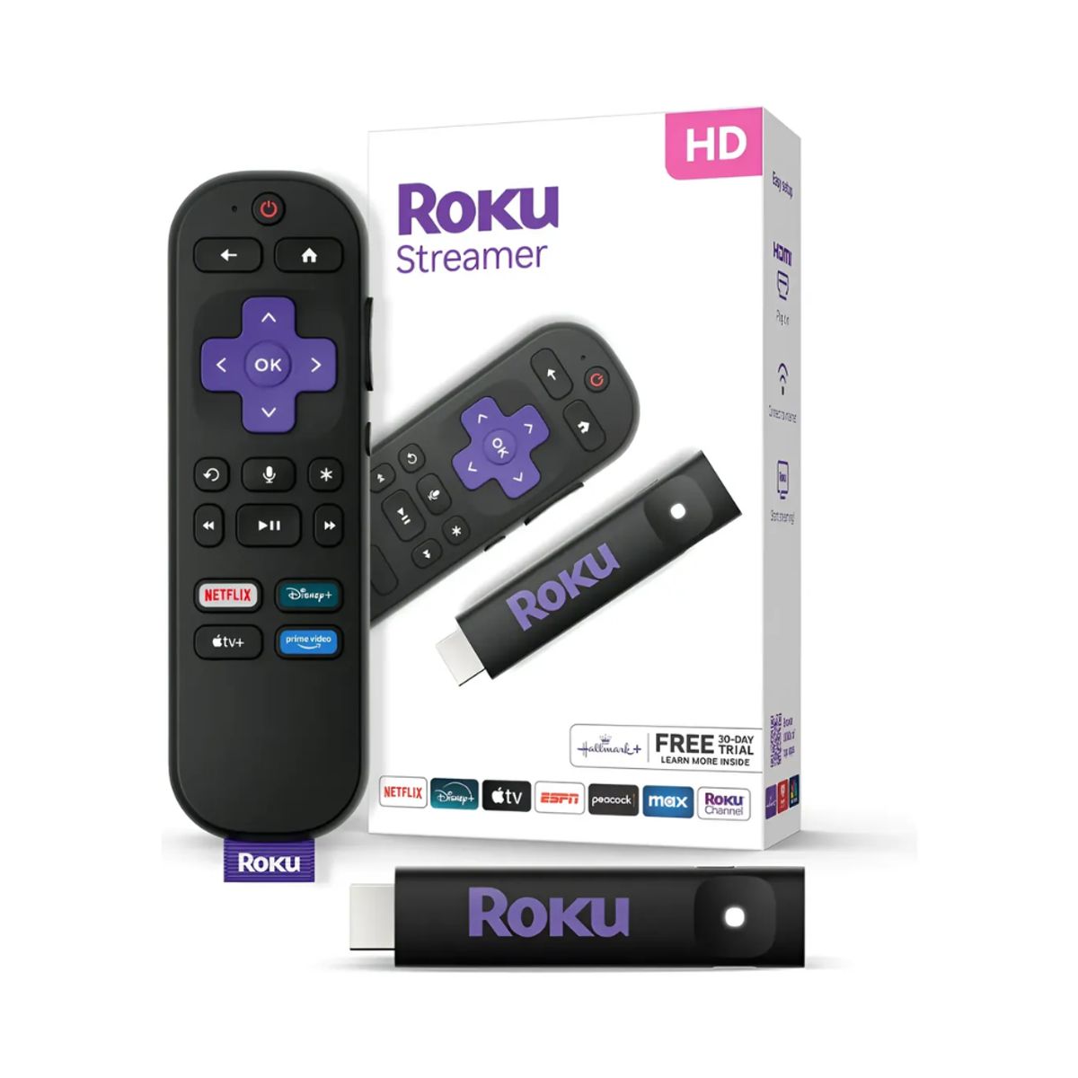 ROKU - Convertidor smart tv Roku stick Control Por Voz y Bluetooth