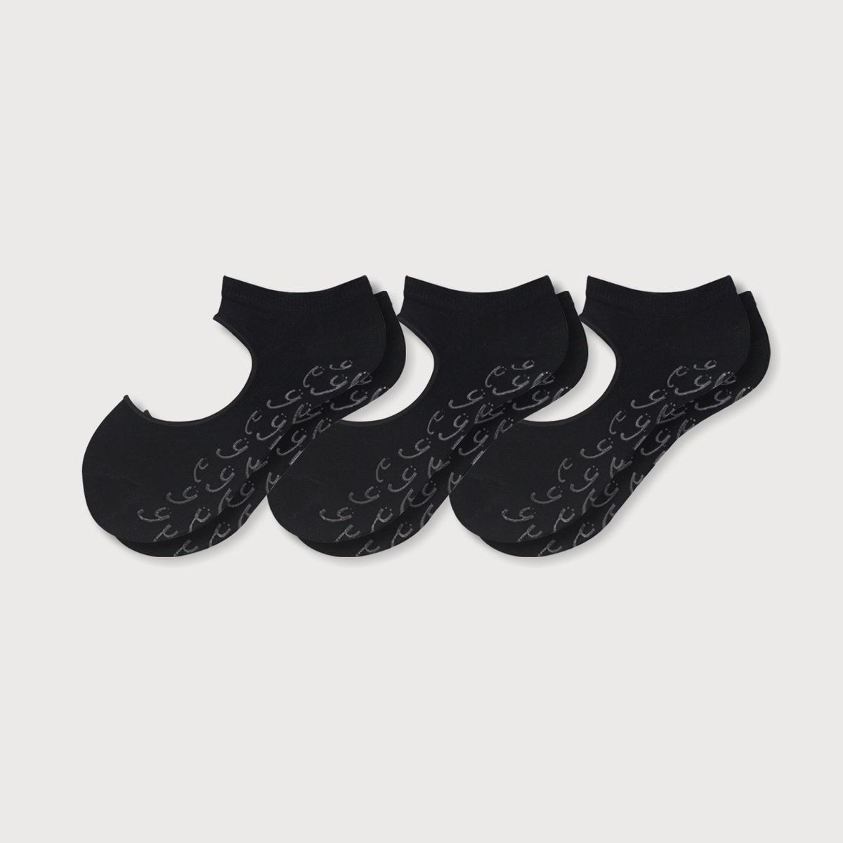 MR HAPPY - MR HAPPY Media Pilates Yoga Antideslizante Dama Negro 35-39 Pack x3