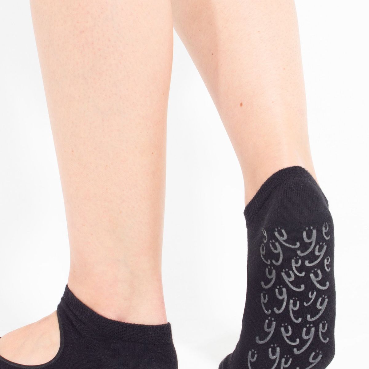 MR HAPPY - MR HAPPY Media Pilates Yoga Antideslizante Dama Negro 35-39 Pack x3