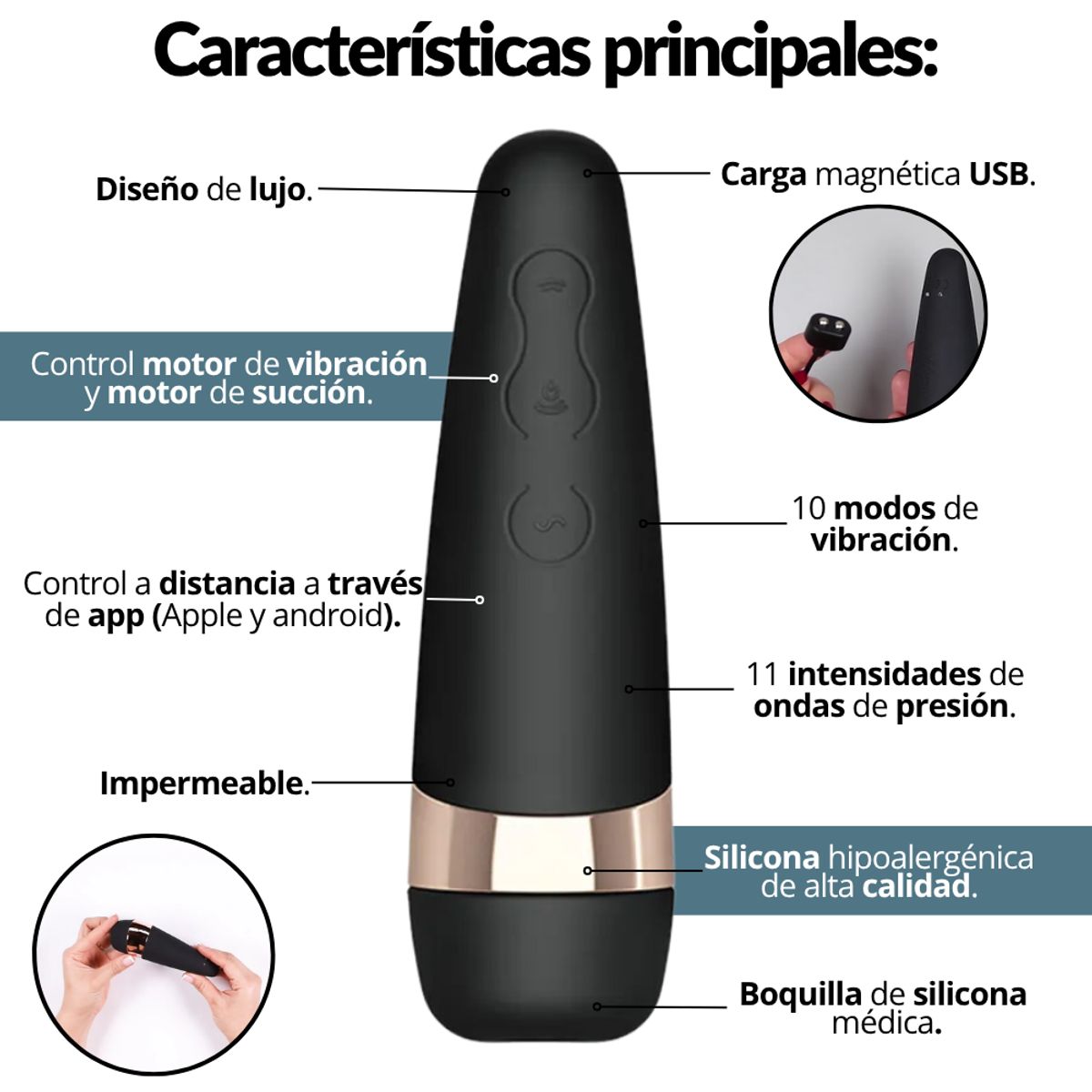 GENERICO - Satisfyer Pro 3+ Succionador De Clitoris Vibrador Original