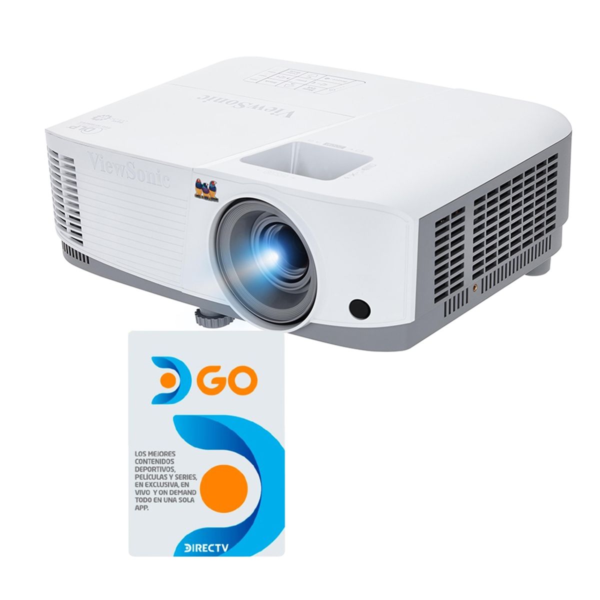 VIEWSONIC - Video Proyector Pa503s Viewsonic 4000 Lúmenes Svga HDMI Con Tarjeta Obsequio DirecTV Go 1 mes