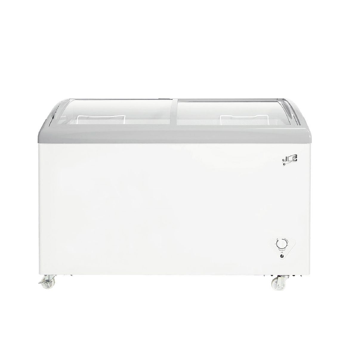 JLC ELECTRONICS - Congelador Exhibidor Horizontal JLC 254 Litros - Modelo JLC-439 con 2 Puertas de Vidrio y Llave de Seguridad