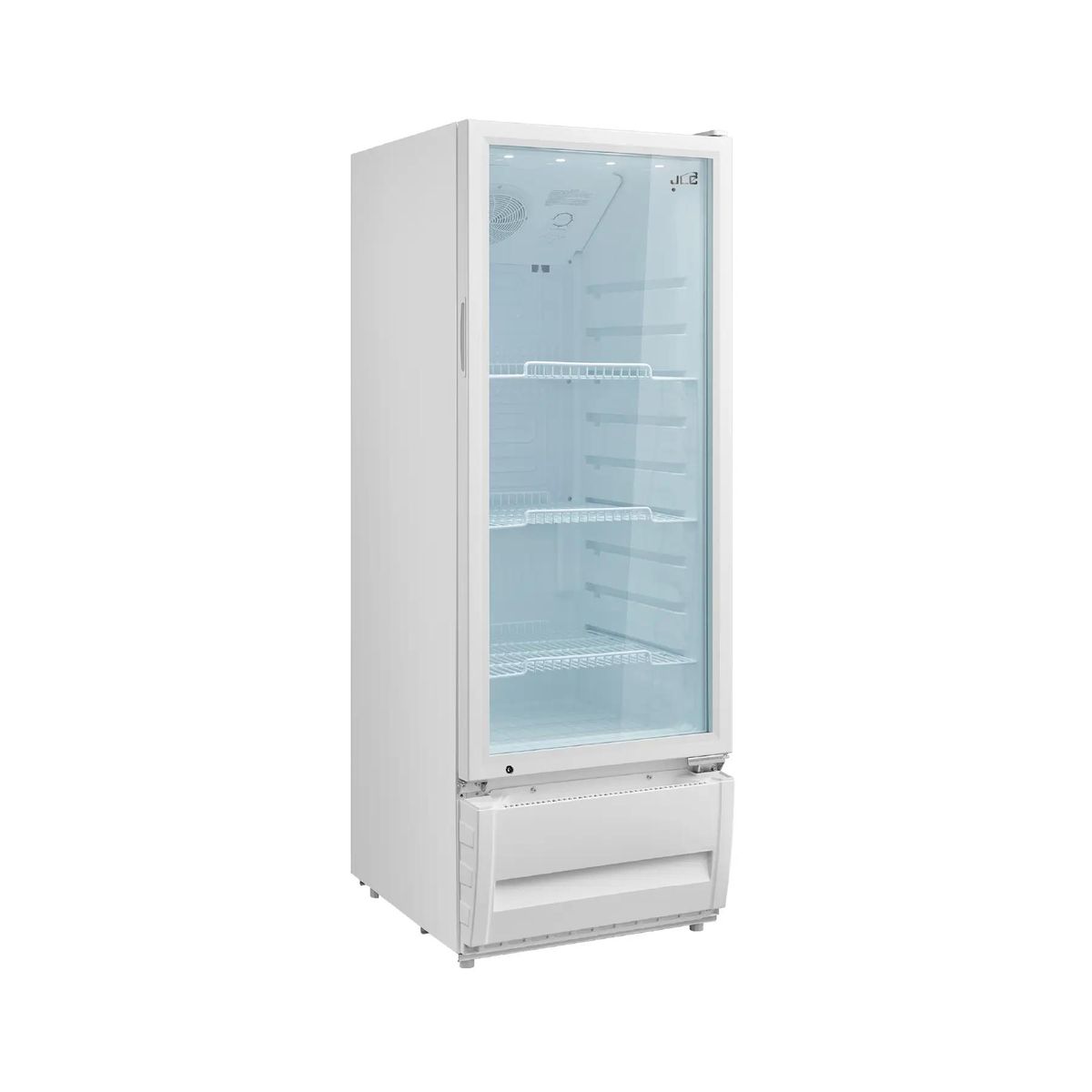 JLC ELECTRONICS - Vitrina Refrigerante Vertical  309 Litros - Modelo  JLC-326SC con Puerta de Cierre Automático, Sistema Antiempañante LOW-E y 4 Parrillas Ajustables