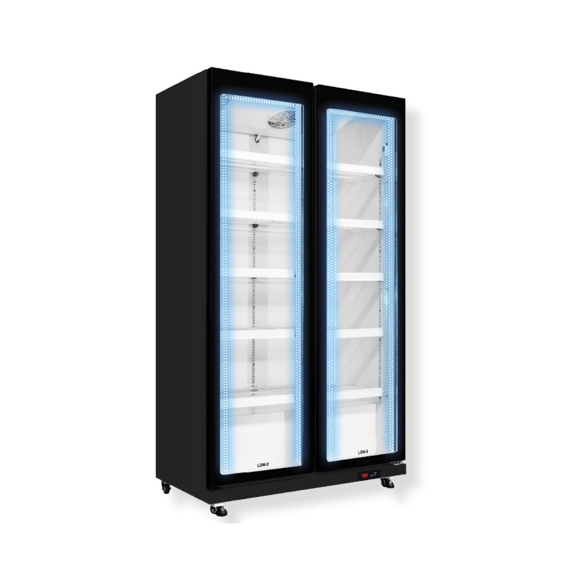 JLC ELECTRONICS - Vitrina Refrigerante vertical 690 Litros - Modelo  JLC-720SCPMNB con Iluminación Multifuncional de 3 Colores y Enfriamiento Rápido
