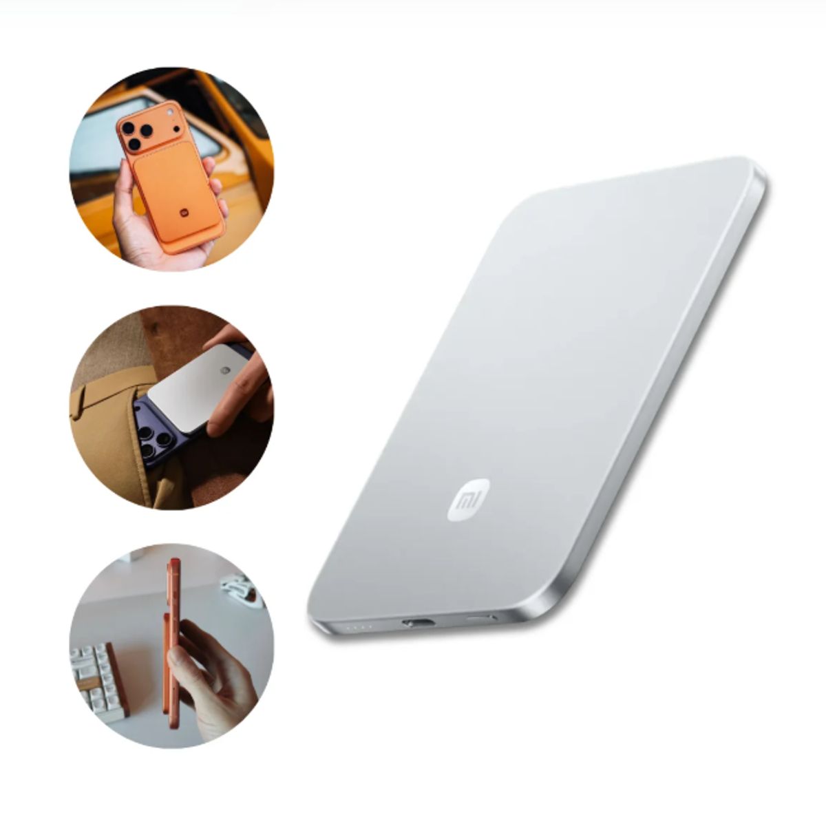 XIAOMI - Cargador Magnético Xiaomi UltraThin Magnetic Power Bank 15W 5000mAh