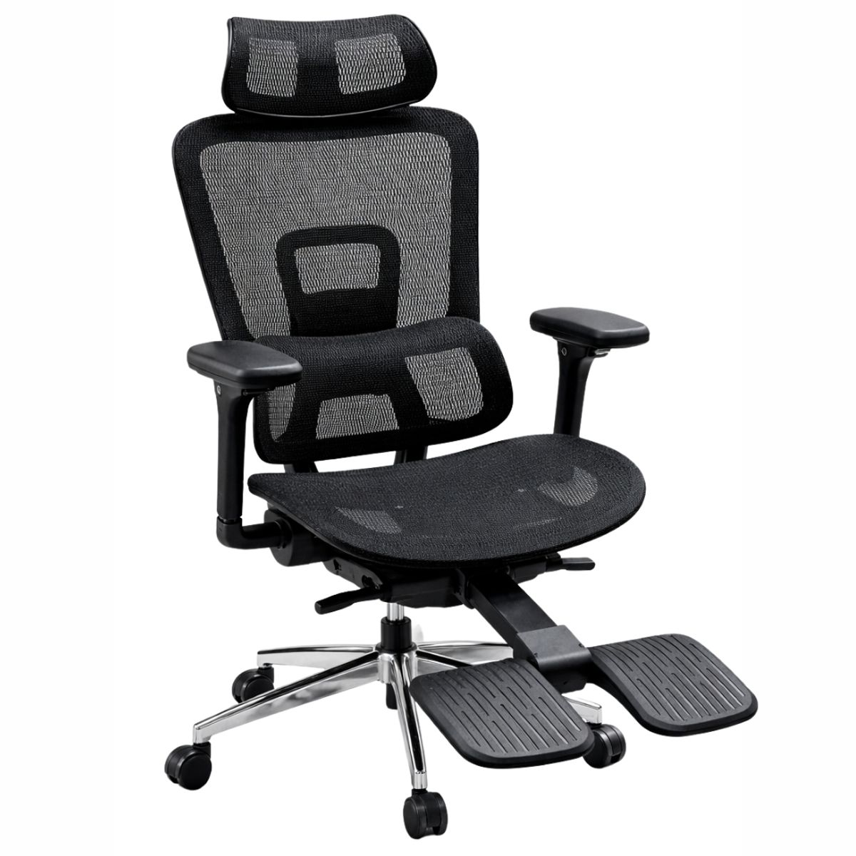 MOBLIHOUSE - Silla Ergonómica Human 360° Respaldo Ajustable 6 Niveles Negra