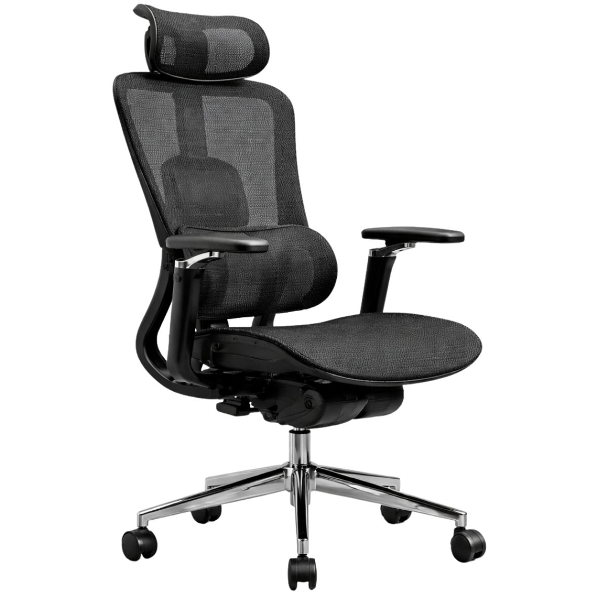 MOBLIHOUSE - Silla Ergonómica Human 360° Respaldo Ajustable 6 Niveles Negra