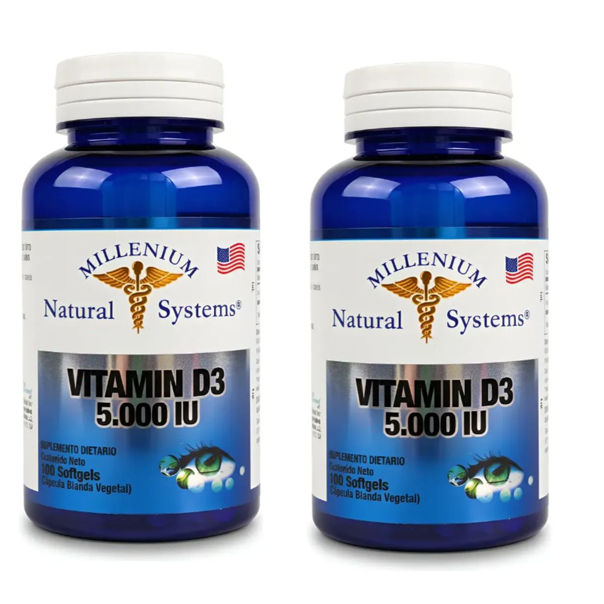 NATURAL SYSTEM - SUPLEMENTO CON VITAMINA D3 COMBO X 100 U C/U / NATURAL SYSTEMS