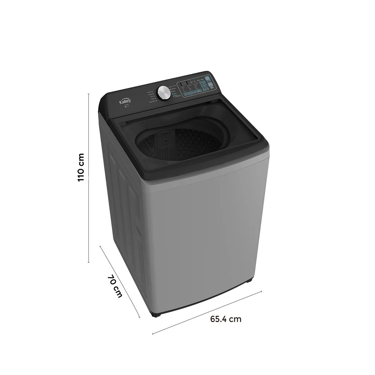 KALLEY - Lavadora KALLEY Carga Superior 22 Kilos K-LD22G Gris