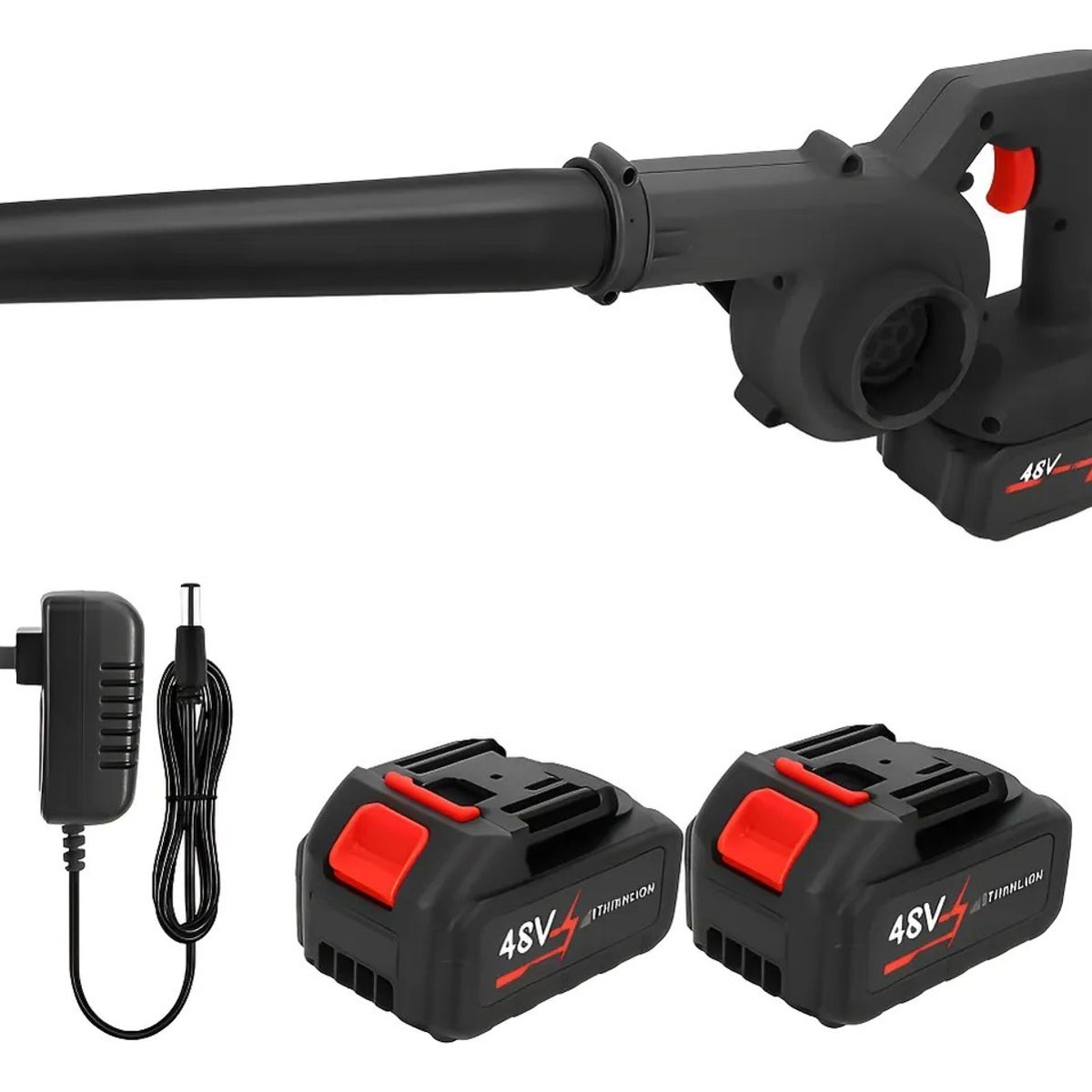 SHAD - Soplador Hojas Polvo Portátil Inalámbrico Doble Batería 48v  Sopladora