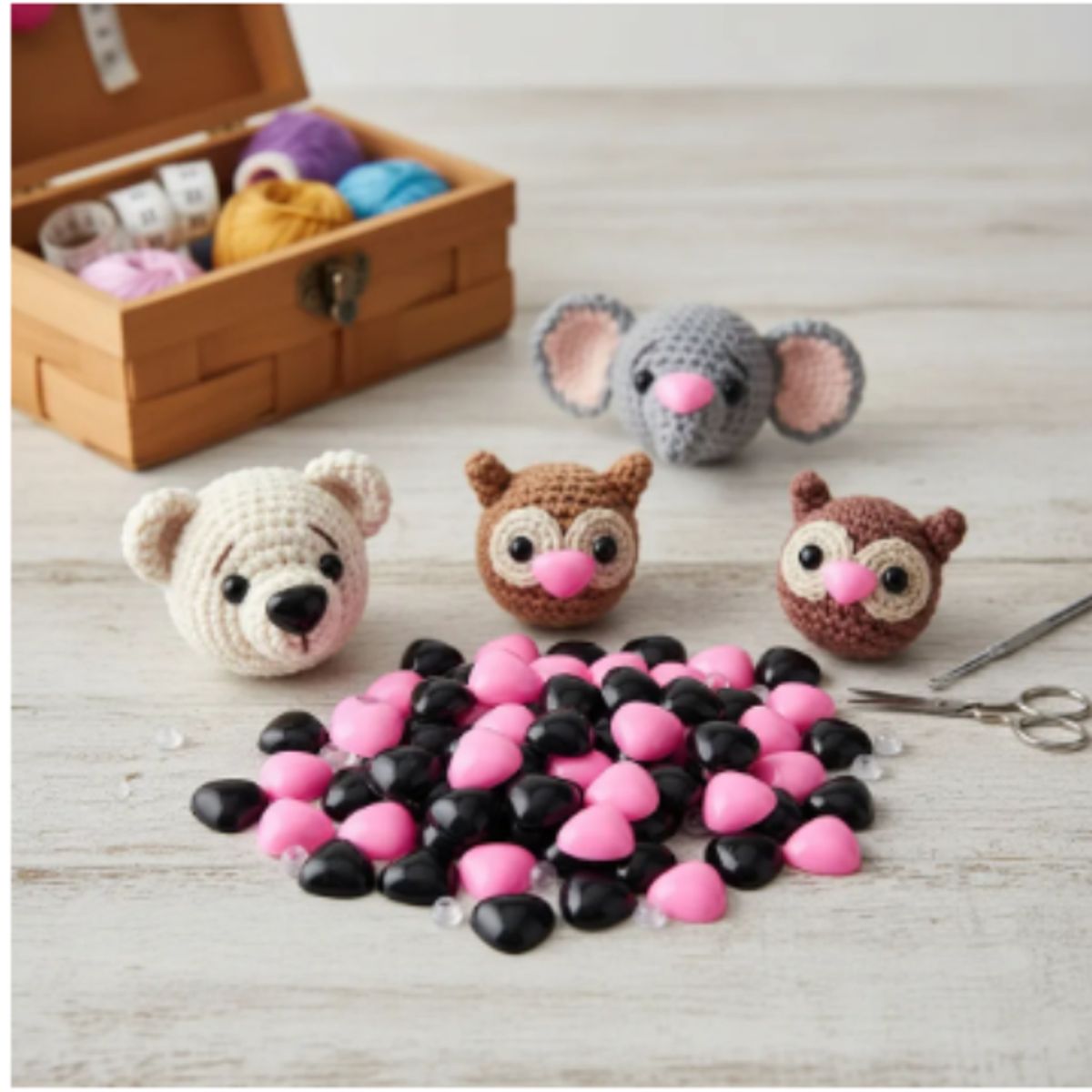 GENERICO - Manualidades Amigurumi Nariz De Seguridad 15 Mm 100und