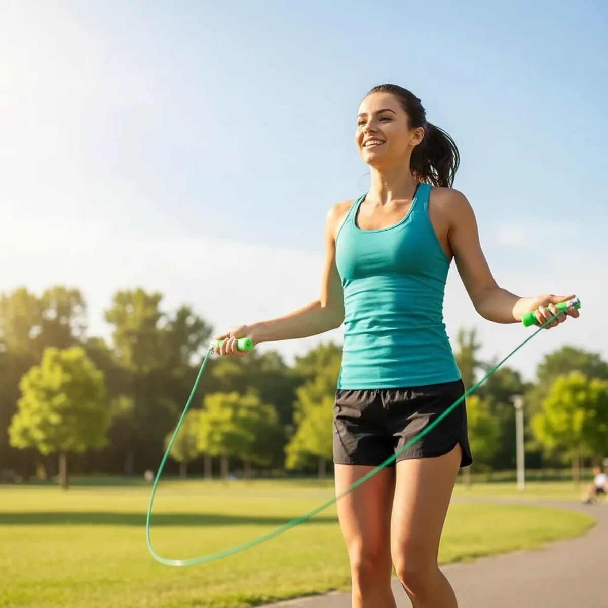 GENERICO - Cuerda Para Saltar Metálica Ajustable Fitness y Resistencia
