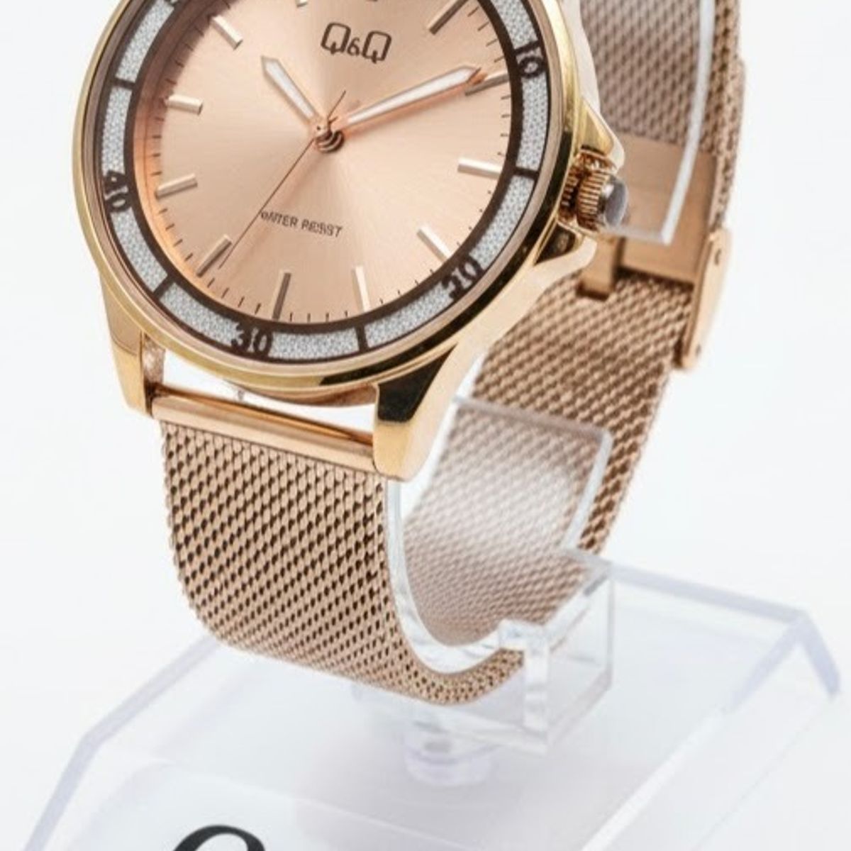 Q&Q - Reloj Q&Q Oro Rosa Para Dama - Elegante y Resistente al Agua
