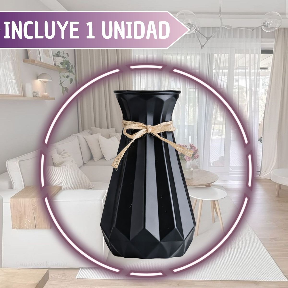 GENERICO - Jarrón Decorativo Moderno Ideal para Flores Naturales o Artificiales