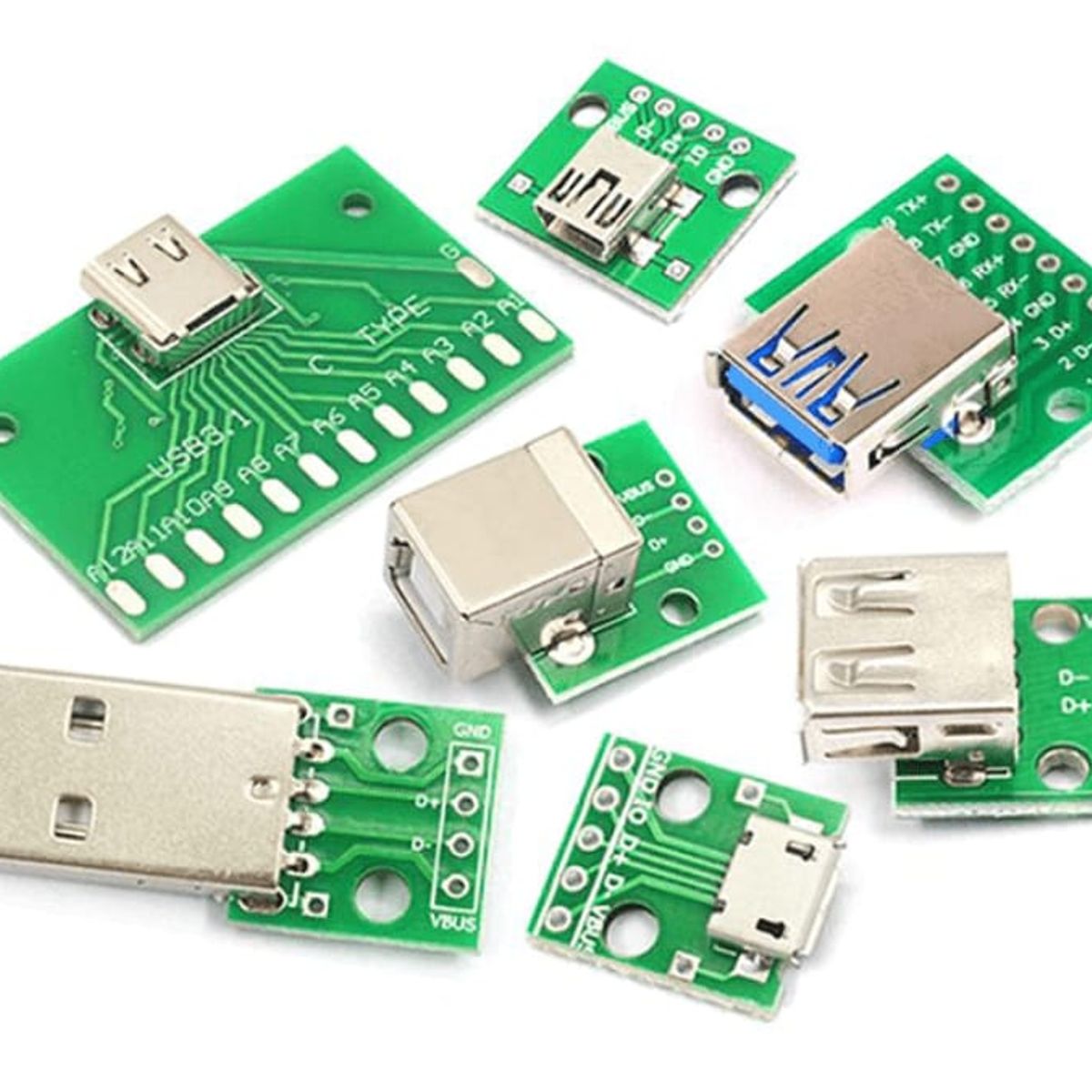 GENERICO - Conectores USB a DIP Serie Micro, Mini y 3.0 - MICRO USB Paquete x 4 Unidades