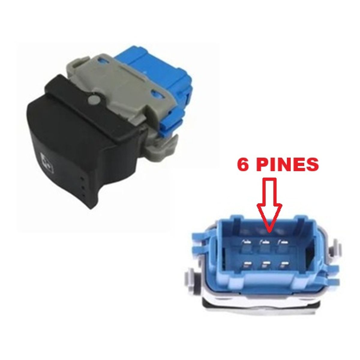 GENERICO - switche boton elevavidrios renault duster logan sandero stepway mod. 2012-2016