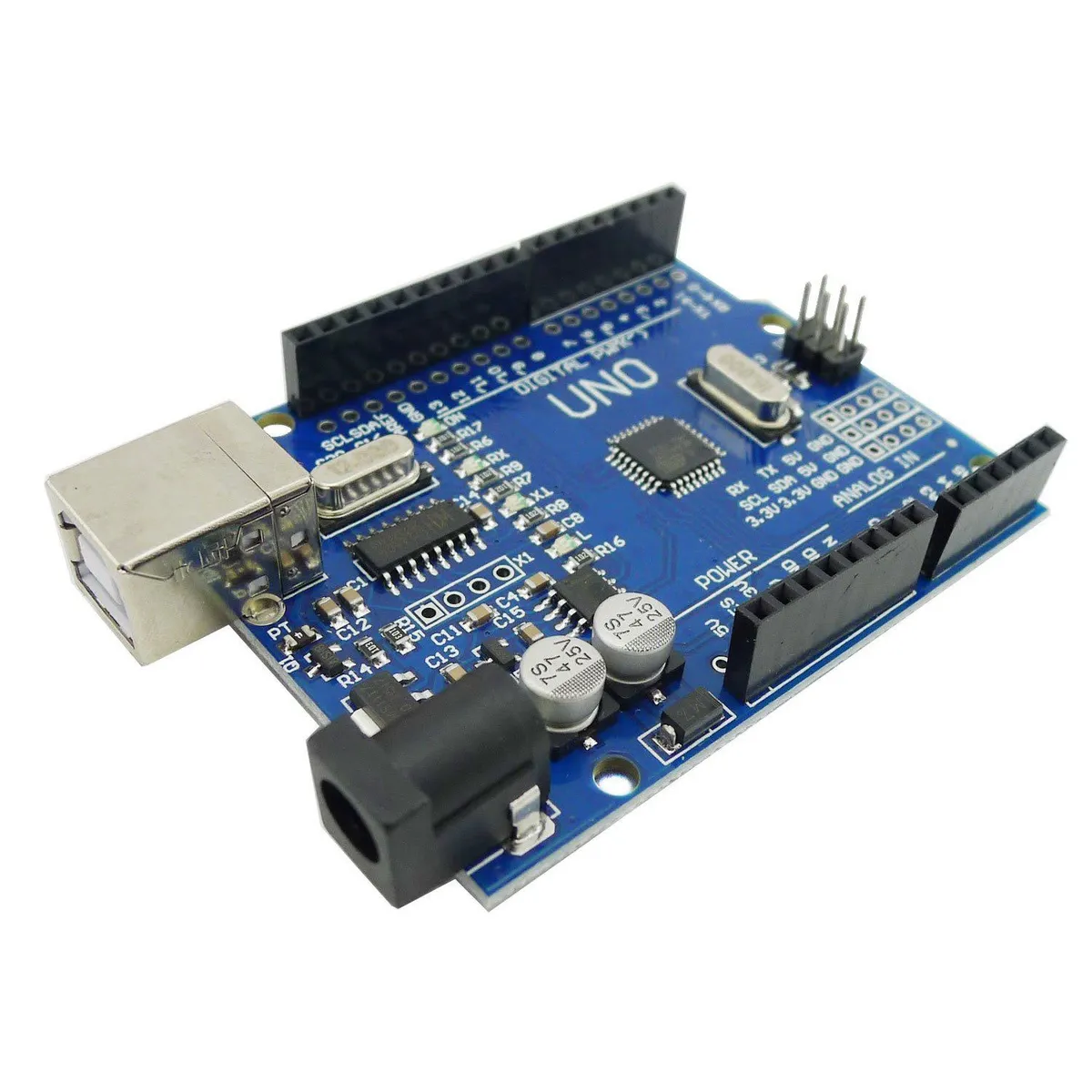 GENERICO - Arduino UNO SMD (ATmega328P) - Placa Microcontrolador USB - Sin Cable