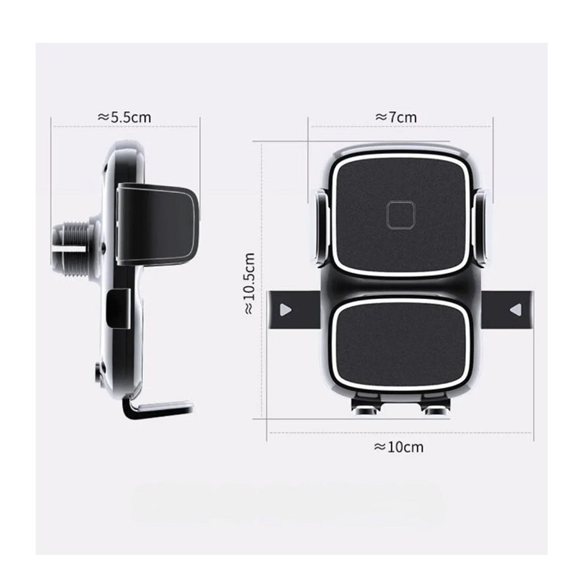 GENERICO - Soporte para Teléfono Moto  Espejo Retrovisor