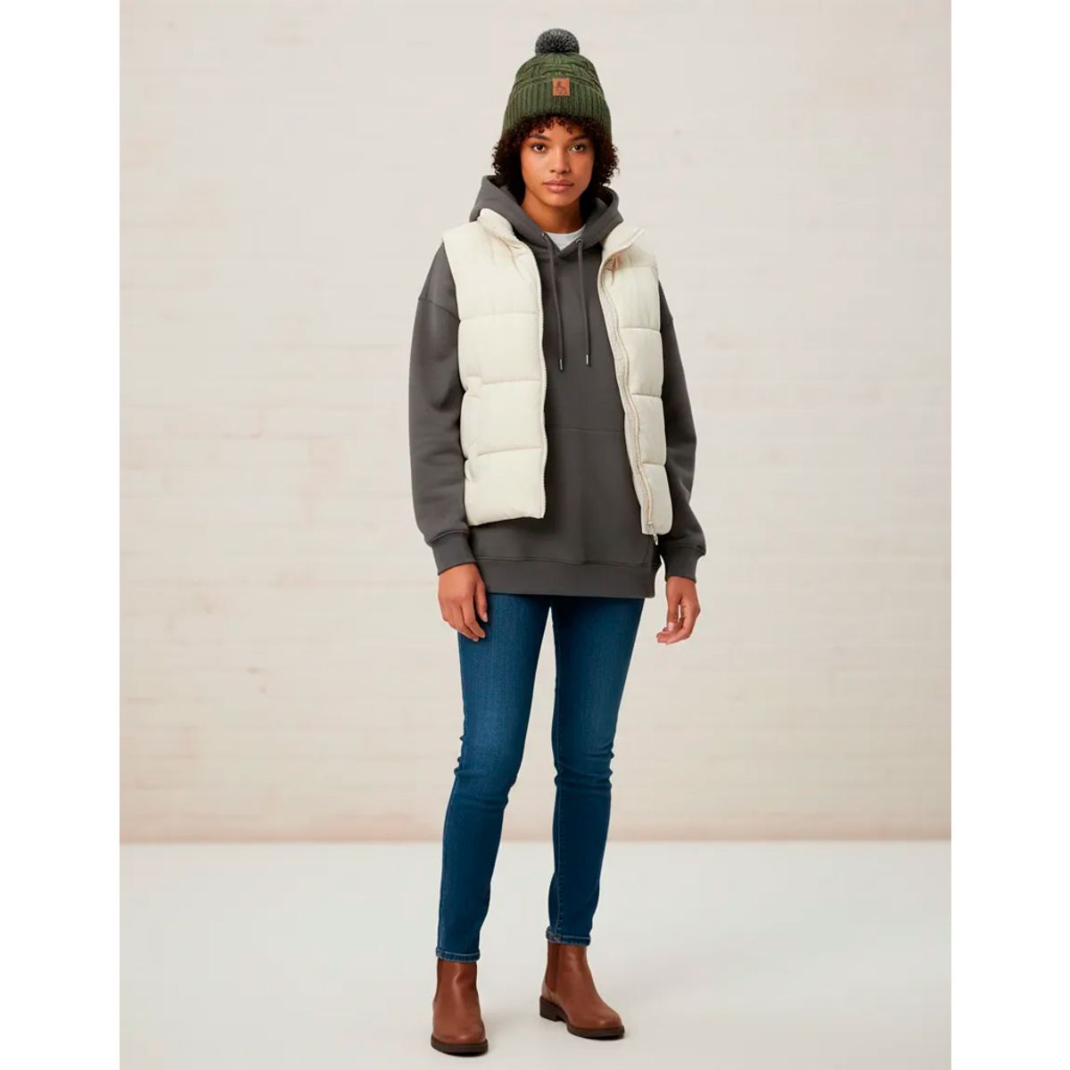 GENERICO - Gorro Pompon Bola Unisex Fashion Frío En Lana Fina