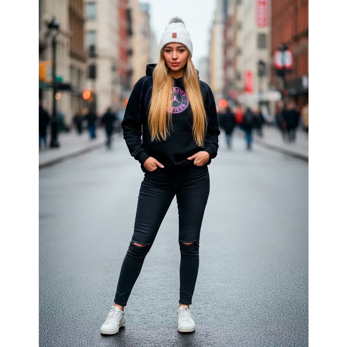 GENERICO - Gorro Pompon Bola Unisex Fashion Frío En Lana Fina