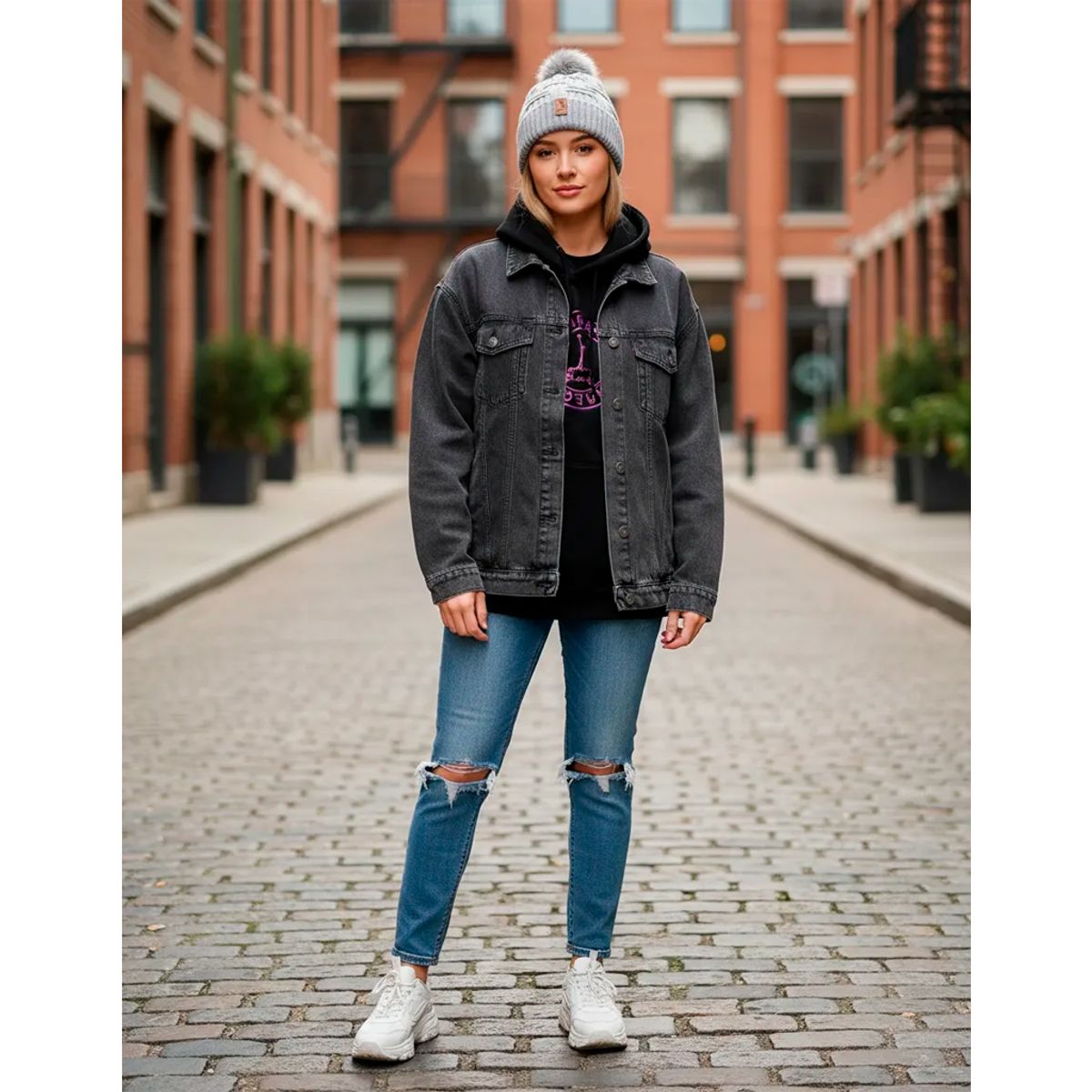 GENERICO - Gorro Pompon Bola Unisex Fashion Frío En Lana Fina