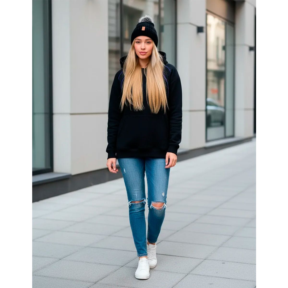 GENERICO - Gorro Pompon Bola Unisex Fashion Frío En Lana Fina