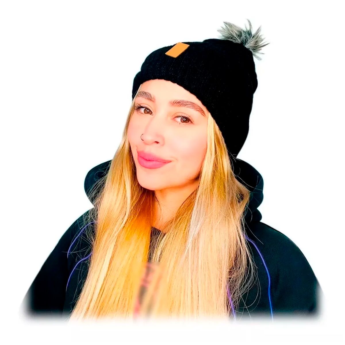GENERICO - Gorro Pompon Bola Unisex Fashion Frío En Lana Fina