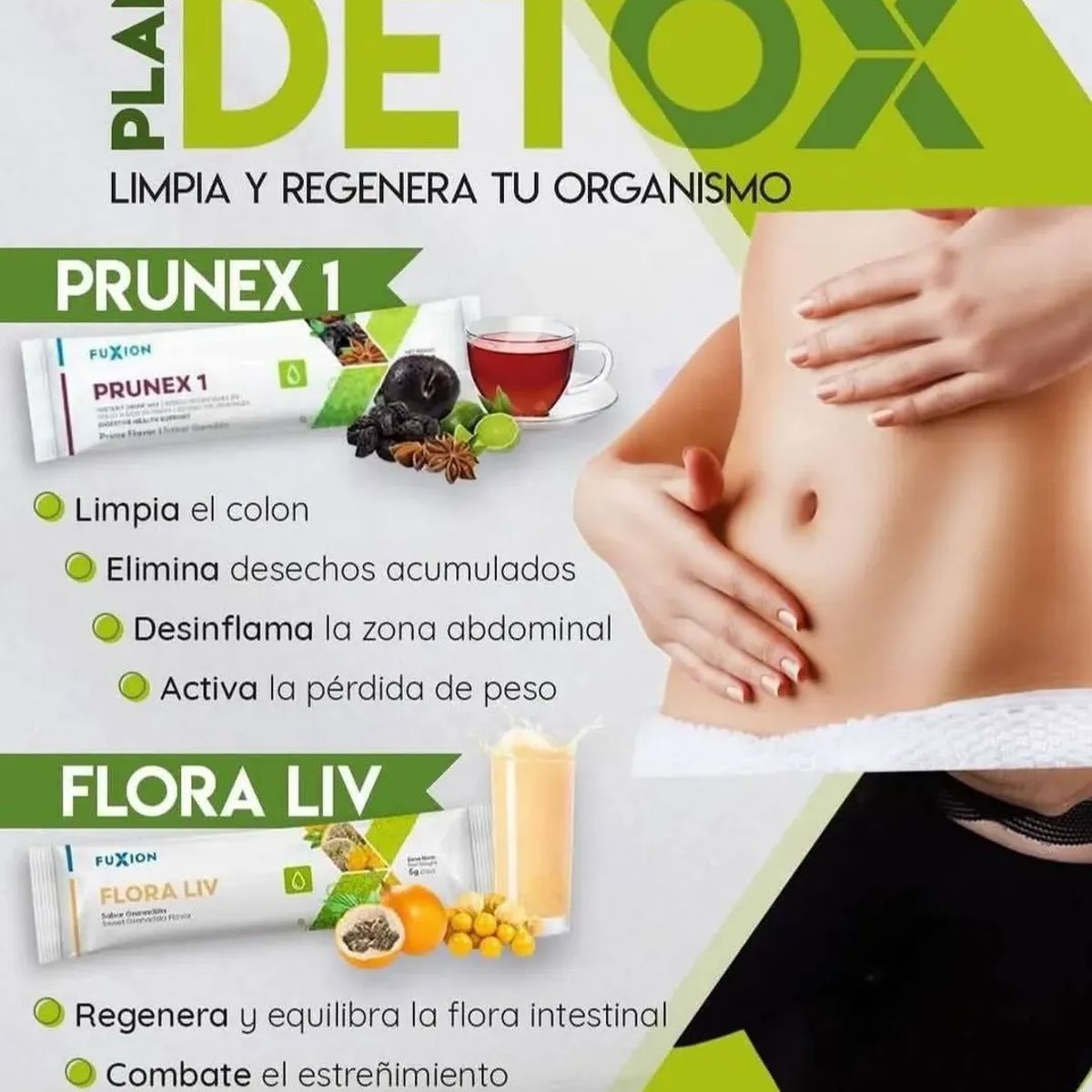 FUXION - Combo Detox Prunex + Flora Liv