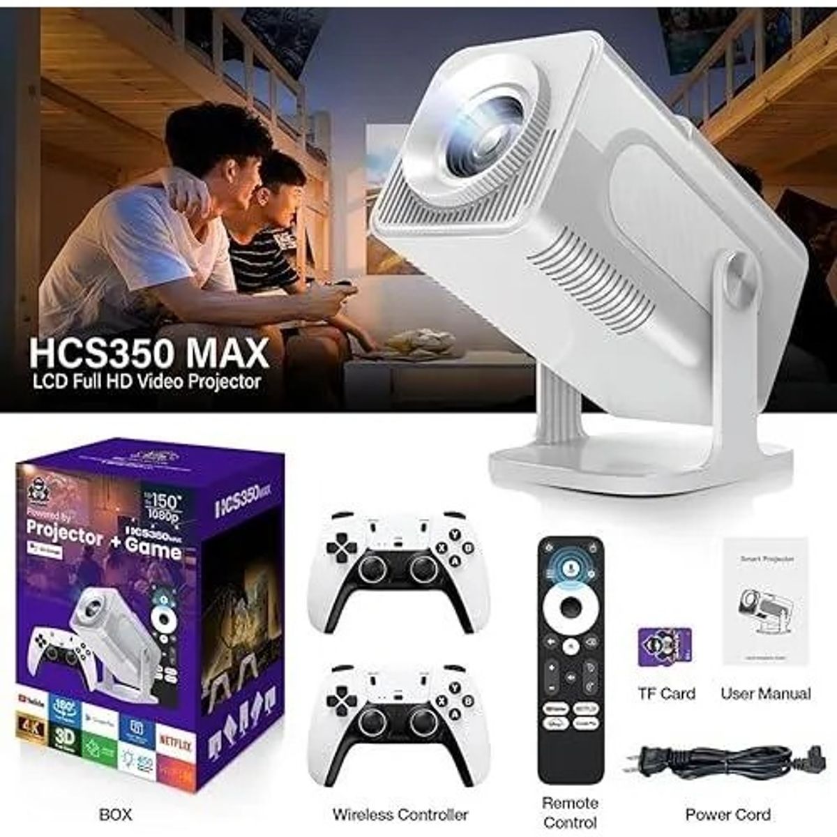 SHAD - Proyector + Game HCS350 Max – Cine  Y Videojuegos