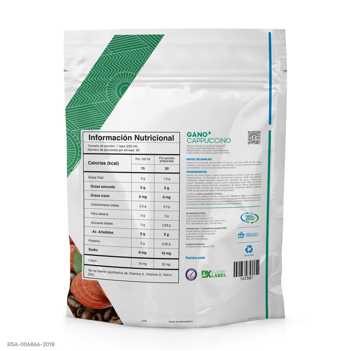 FUXION - Fuxion - Gano+ Capuccino X 28 Sachets